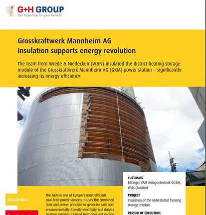 Grosskraftwerk Mannheim AG – Insulation supports energy revolution