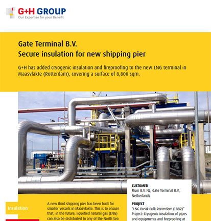Gate Terminal B.V. – Secure insulation for new shipping pier