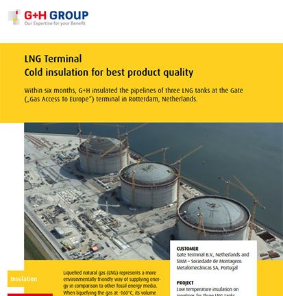 LNG Terminal – Cold insulation for best product quality