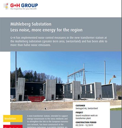 Mühleberg Substation – Less noise, more energy for the region