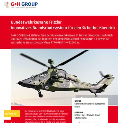 Bundeswehrkaserne Fritzlar – Innovatives Brandschutzsystem für den Sicherheitsbereich
