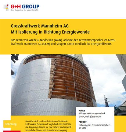 Grosskraftwerk Mannheim AG – Mit Isolierung in Richtung Energiewende