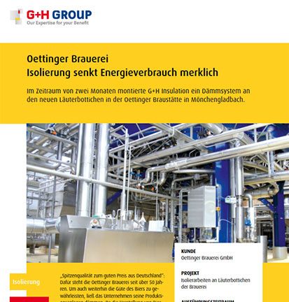 Oettinger Brauerei – Isolierung senkt Energieverbrauch merklich