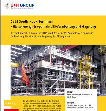 CB&I South Hook Terminal – Kälteisolierung für optimale LNG-Verarbeitung und -Lagerung