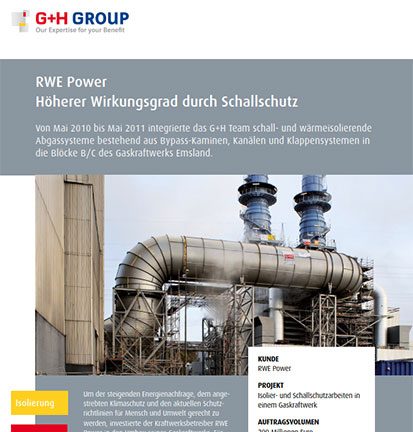 RWE Power – Höherer Wirkungsgrad durch Schallschutz