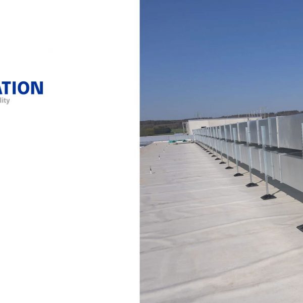 Insulation work on ventilation system