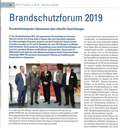 Brandschutzforum 2019