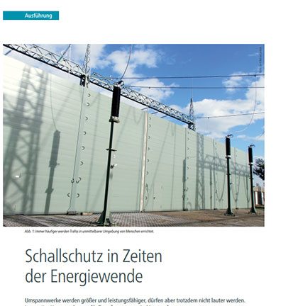 Schallschutz in Zeiten der Energiewende