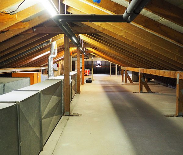 Insulation and fire protection work in a centre for the elderly