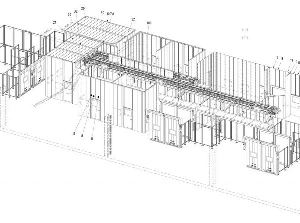 Protective fence for car manufacterer