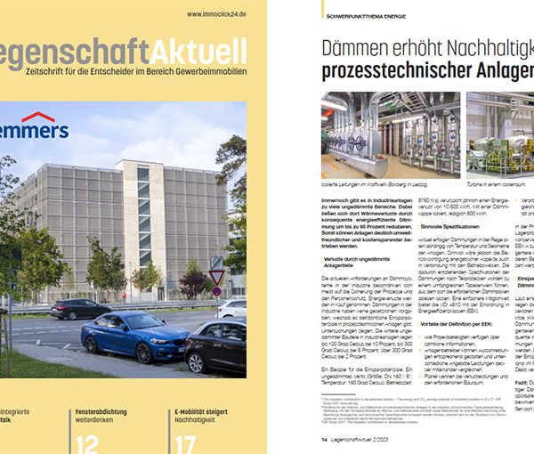 Pressartikel zu "Dämmen erhöht Nachhaltigkeit prozesstechnischer Anlagen"