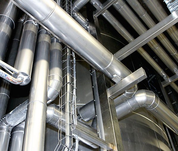 Insulation work in the brewery